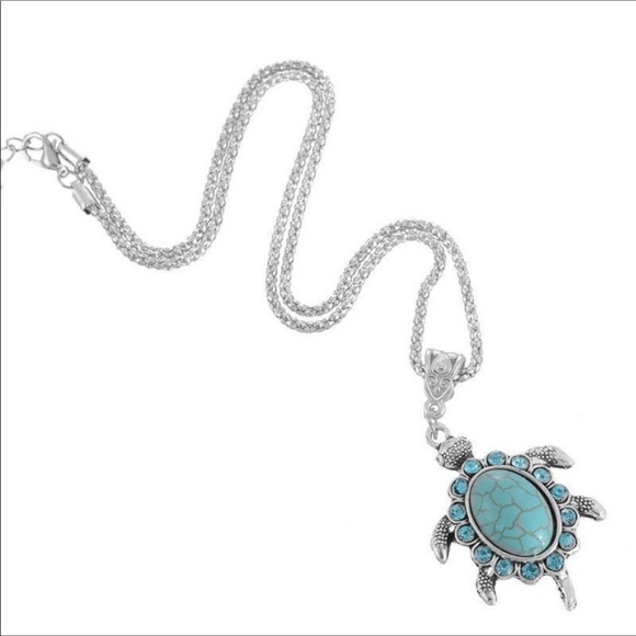 ✌️Coastal Turquoise Rhinestone Turtle KARA B - Picture 7 of 7